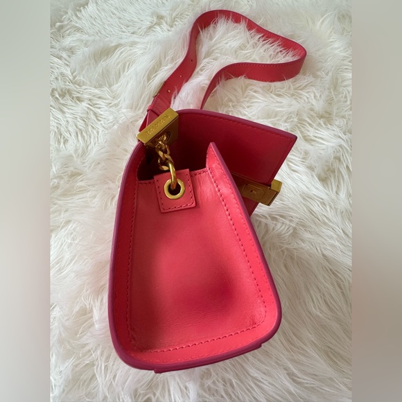 BALMAIN 1945 Soft Mini Quilted Leather Shoulder Bag in Coral 🥰 - Picture 4 of 15